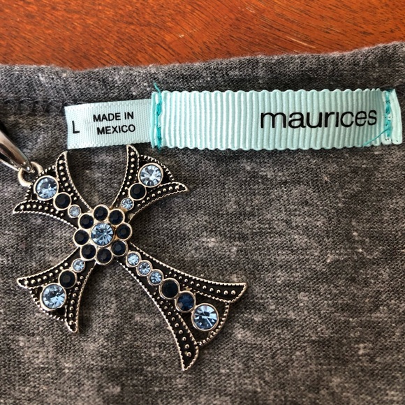 Maurices LOVE🖤ME🖤FOR🖤EVER Arrow Tank Top Size Large - Picture 7 of 7